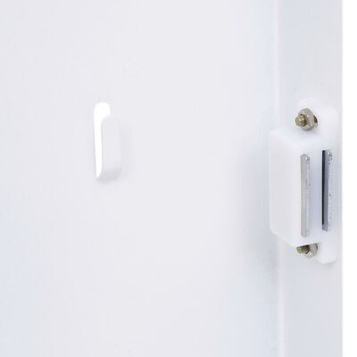 vidaXL Omarica za ključe z magnetno tablo bela 30x20x5,5 cm
