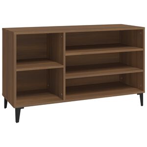 vidaXL Omarica za čevlje rjav hrast 102x36x60 cm inženirski les