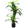 vidaXL Umetno drevo Dracaena 36 listov 120 cm zelena