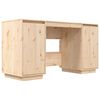 vidaXL Pisalna miza 140x50x75 cm trdna borovina