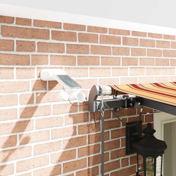 vidaXL Tkanina za senčnik z Rumena in oranžna 600 &times; 300 cm Poliester