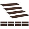 vidaXL Stopnice 12 kos 90 x 25 x 2 cm Temno rjava Trda bukovina