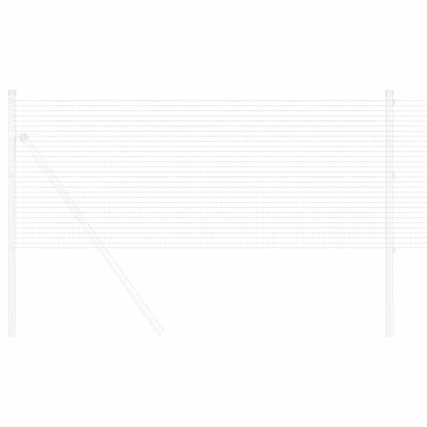 vidaXL Ograja z varjeno žico srebrna 0.8 x 100 m Jeklo