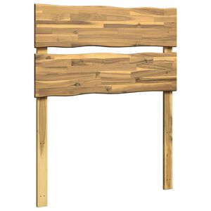 vidaXL Vzglavje z naravno robno obdelavo ROSTOCK Bela 80 cm
