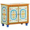 vidaXL Ročno barvana komoda 70x35x60 cm trden mangov les