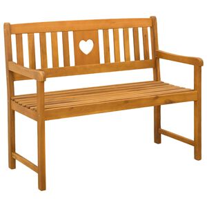 vidaXL Zunanja klop Naravna 110 x 55,5 x 90 cm Masiven les akacije