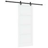 vidaXL Drsna vrata ORKDAL 86 x 211 cm Inženirski les Bela in črna