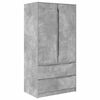 vidaXL Garderobna omara s predalom Beton Siva 79,5 x 49 x 156 cm