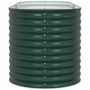 vidaXL Vrtna visoka greda Zelena 240 x 80 x 81 cm Jeklo
