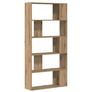 vidaXL Knjigovni omar 80 x 24 x 159 cm Inženirski les Umetni hrast