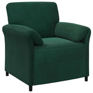 vidaXL Enosobna sedežna garnitura Temno zelena 88 x 83 x 95 cm Žamet