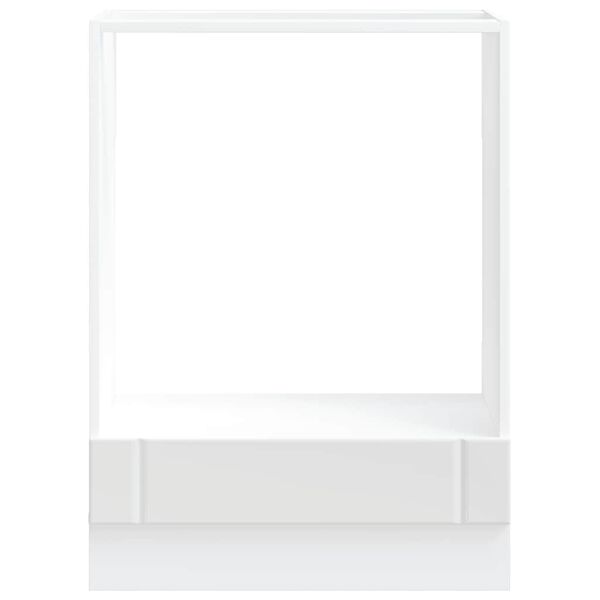 vidaXL Omarica za pečico Lucca bela inženirski les