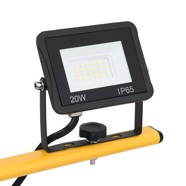 vidaXL LED reflektor s stojalom 2x20 W hladno bel