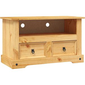 vidaXL TV omarica mehi&scaron;ka borovina Corona Range 91x43x56 cm