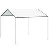 vidaXL Paviljon 4 x 4 x 2,6 m Bela Jeklo in poliestren 180 gsm