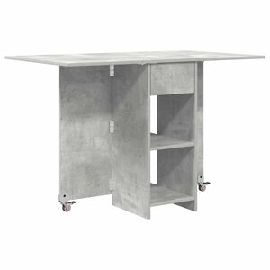 vidaXL Jedilna miza 115 x 70 x 75 cm Inženirski les Betonsko siva