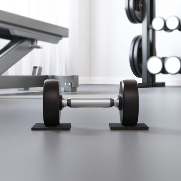 vidaXL Tlak za patio iz gumijskega granulata Črna 9 x 9 x 0,6 cm Guma