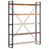 vidaXL Knjižna omara 5-nadstropna 140x30x180 cm trden predelan les