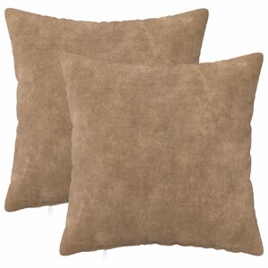 vidaXL Blazina z blazino HEERLEN 2 kos Taupe Mikrofibra