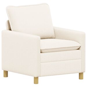 vidaXL Kavč Krem 76 x 81 x 87,5 cm Blago