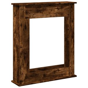 vidaXL Okvir za kamin dimljeni hrast 75x20x87,5 cm inženirski les