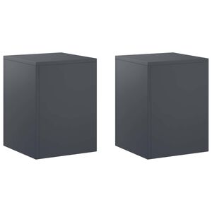 vidaXL Stojalo za rastline 2 pcs Antracit 30 x 30 x 40 cm
