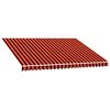 vidaXL Nadomestno platno tende Oranžna in Rjava 350 x 250 cm Platno