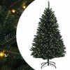 vidaXL Umetno Zložljivo Božično Drevo 120 cm 150 LED Toplo bela PVC