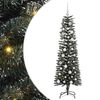 vidaXL Umestno božično drevo Zelena 150 cm PVC, plastika in jeklo