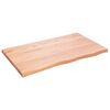 vidaXL Kopalni&scaron;ki pult svetlo rjav 100x60x(2-4) cm obdelan trden les
