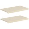 vidaXL Okenske police 2 kos Bela 70 x 30 x 2 cm Masivno hrastovo les