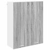 vidaXL Viseča omarica Siva Sonoma 80 x 31 x 100 cm Inženirski les