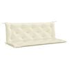 vidaXL Blazina za vrtno klop bela 150x(50+50)x7 cm oxford tkanina