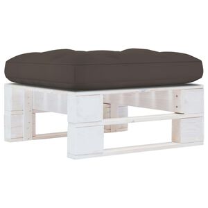 vidaXL Vrtni tabure iz palet bela impregnirana borovina