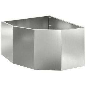 vidaXL Kotni sadilnik Srebrna 60 x 60 x 35 cm Pocinkano jeklo