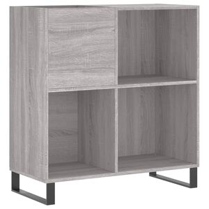vidaXL Omarica za gramofonske plo&scaron;če siva sonoma 84,5x38x89cm inž. les
