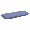 vidaXL Poglavni vzglavnik Jeans modra 140 x 19 x 50 cm blago