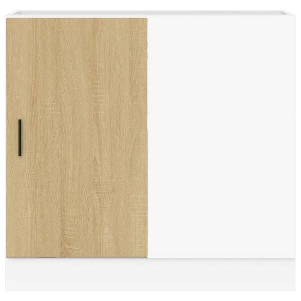 vidaXL Osnovna omarica za umivalnik &ldquo;Lyon&rdquo; sonoma hrast inženirski les