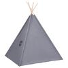 vidaXL Otroški tipi šotor z vrečo peach skin siv 120x120x150 cm