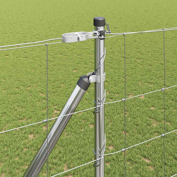 vidaXL Steber ograje. Cinkano 25 x 1,6 m Jeklo