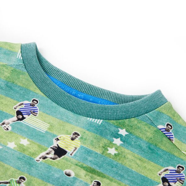 Otroški pulover svetlo zelena melange 128