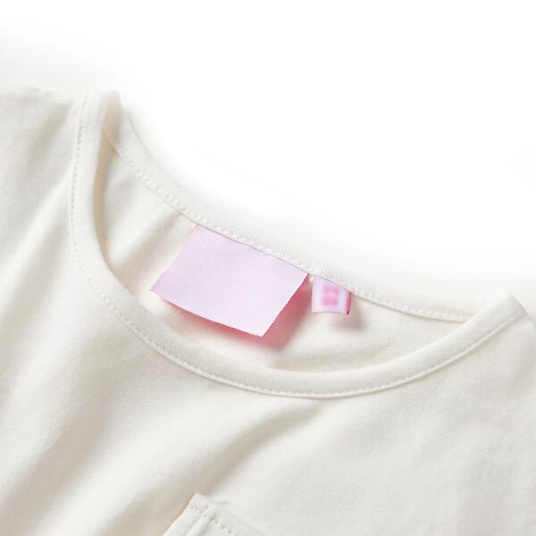 Otro&scaron;ka obleka s kratkimi rokavi ecru 128