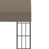 vidaXL Paviljon za namestitev na steno 6x3 m taupe blago