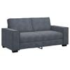 vidaXL Dvosed temno siv 180x78x84 cm žamet