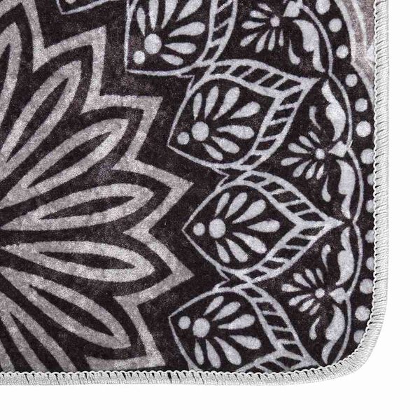 vidaXL Pralna preproga 160x230 cm večbarvna protizdrsna