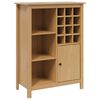 vidaXL Omara za vino HILL Medeno rjava 79.5 x 40 x 107.5 cm