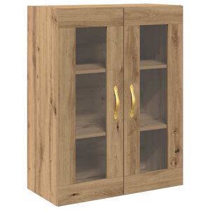 vidaXL Omarica na steni Umetni hrast 69,5 x 34 x 90 cm Konstruiran les