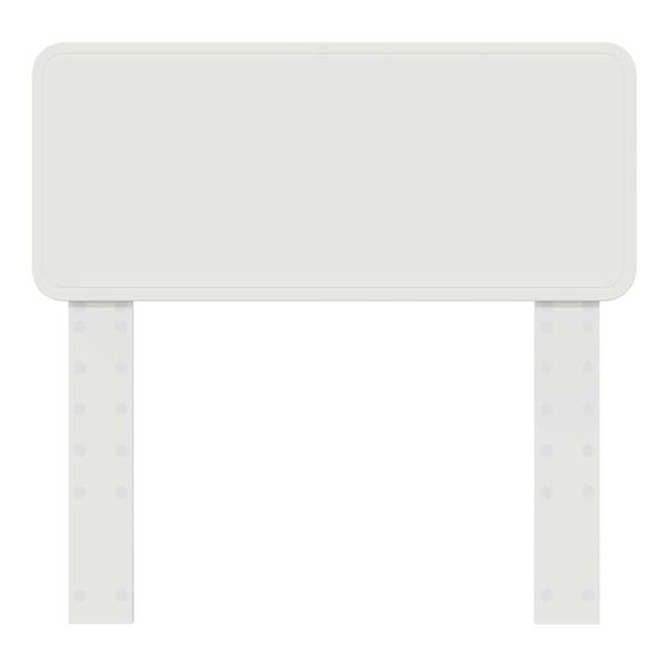 vidaXL Vzglavje z vzglavjem Bela 75 cm Konstruiran les