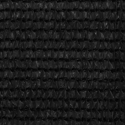 vidaXL Balkonsko platno črno 90x500 cm HDPE
