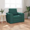 vidaXL Sofa postelja Temno zelena 98 x 71 x 83 cm Žamet